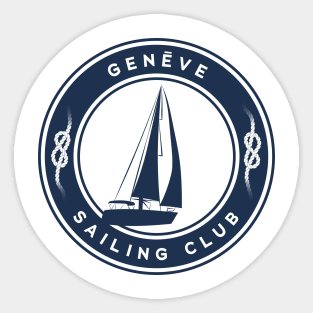 Geneva sailing Sticker